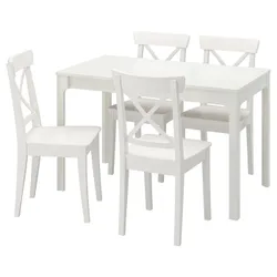 IKEA EKEDALEN / INGOLF(694.829.68) стіл і 4 стільці, білий / білий