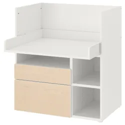 IKEA SMÅSTAD(095.832.20) стіл, Біла береза/з 2 ящиками