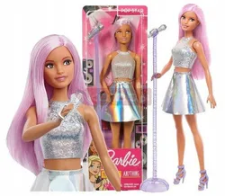 Лялька Барбі, співачка поп-зірки, з мікрофоном JCW42