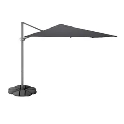 IKEA SEGLARÖ / IGGÖN(795.762.21) парасолька, висить з основою, антрацит/темно -сірий