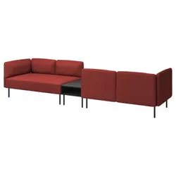 IKEA LILLEHEM(995.362.34) 4-OS-диван-модуль з бічним столом, Gunnared Brown -red/Metal