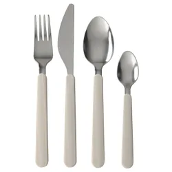 IKEA UPPHÖJD (004.530.63) набір столових приборів 16 шт., бежевий