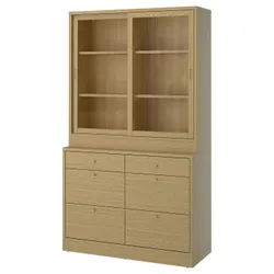 IKEA TONSTAD(495.478.81) поєднання з ящиками, Okl Oak/Glass