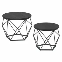 2-й раунд чорні кавові столики
