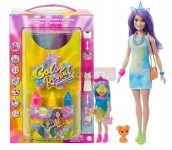 Набір із 2 ляльок Barbie Color Reveal Neon Tie Dye, HCD29