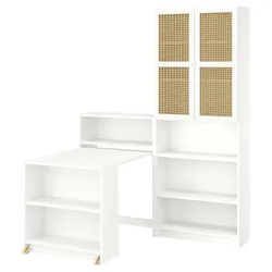 IKEA BILLY / OXBERG(795.906.51) Полиця з складною таблицею, білий