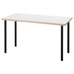 IKEA LAGKAPTEN / ADILS(495.084.22) письмовий стіл, білий антрацит/чорний