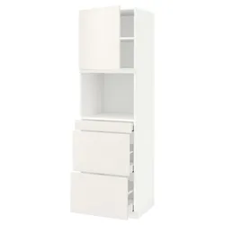 IKEA METOD / MAXIMERA(294.582.58) відділення для мікрокомбінованих дверей / 3 двер, білий/Veddinge білий