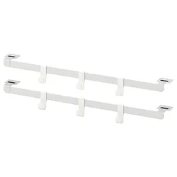 IKEA HJÄLPA(594.282.98) 2 гачки + 6 гачків + 2 комплекти фурнітури, білий