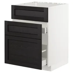 IKEA METOD / MAXIMERA(192.572.22) одна штука від злотих + 3 шт./2 шт, білий/забарвлений лерхітановим чорним