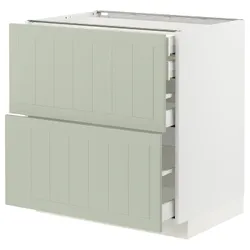 IKEA METOD / MAXIMERA(994.862.67) sz stj 2fr/2n/wed/w sz, білий/Stensund світло-зелений