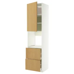 IKEA METOD / MAXIMERA(296.006.00) SZA WY N PIE/DRZ/2SZU, Білий/Сінарп навколо дуба
