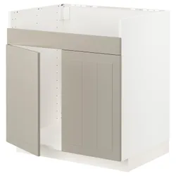 IKEA METOD(494.605.33) тумба під раковину HAVSEN 2 ком, білий / Stensund beige
