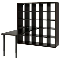 IKEA KALLAX / LAGKAPTEN(894.816.80) стіл, Czarny/czarnybrąz