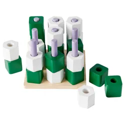 IKEA GREJSIMOJS(506.020.32) настільна гра, хрестики-нулики/різнокольоровий