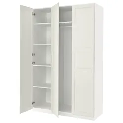IKEA PAX / TYSSEDAL(594.802.72) комбінований гардероб, білий / дзеркало