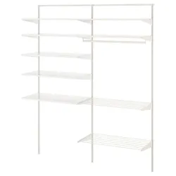 IKEA BOAXEL(893.324.02) комбінація для прання, білий / метал