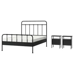 IKEA STJÄRNÖ / GRÅFJÄLLET(595.776.36) Набір меблів для спальні 3 шт, антрацит
