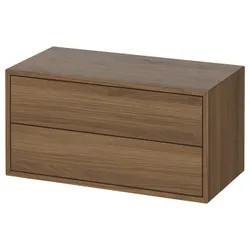IKEA EKET(805.745.94) Кабінет/2 ящики, коричневий/волоський горіх