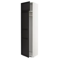 IKEA METOD(894.637.42) високий лід або замерзання з 2 рук, білий/забарвлений лерхітановим чорним