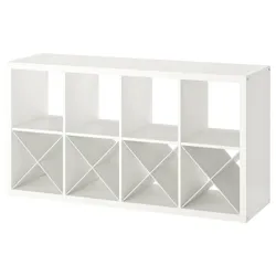 IKEA KALLAX(594.259.16) книжкова шафа на 4 вставки, білий