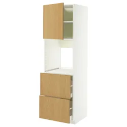 IKEA METOD / MAXIMERA(396.016.75) W пиріг пиріг DR/2FR/2W HOP, Білий/Сінарп навколо дуба