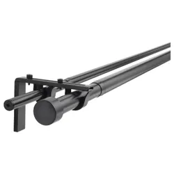 IKEA Подвійний гардинный карниз з аксесуарами RÄCKA / HUGAD (ІКЕА РЭККА / ХУГАД) 699.292.47