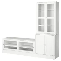 IKEA HAVSTA(895.348.10) Комбінація телевізора та скляних дверей, білий