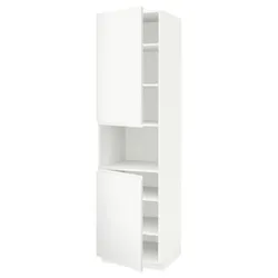 IKEA METOD (894.682.02) шоста висока мікро 2д / пол, білий / Voxtorp матовий білий