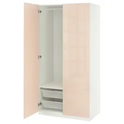 IKEA PAX / FARDAL(995.907.92) Комбінація гардеробу, білий/легкий -orange глос