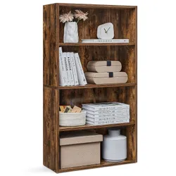 Книжка книжкова шафа 4 коричневі рівні