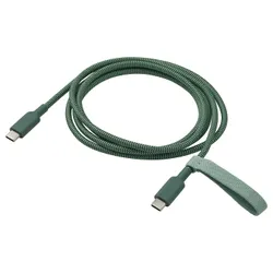IKEA LILLHULT(806.176.97) USB-C на USB-C, глибокий зелений