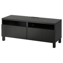 IKEA BESTÅ(891.882.92) Тумба під телевізор з ящиками, чорно-бурий / Lappviken / Stubbarp чорно-бурий