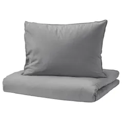 IKEA ÄNGSLILJA (903.186.50) підодіяльник і 2 наволочки, сірий