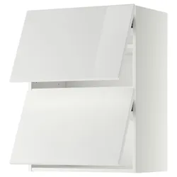 IKEA METOD(893.945.03) горизонтальна шафа 2 дверцята відкриваються сенсорні, білий/Ringhult білий