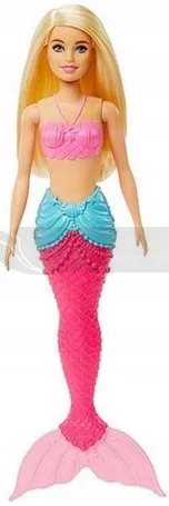 Лялька Барбі русалка з рожевим хвостом HGR05