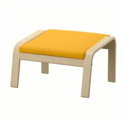 IKEA POÄNG (893.872.77) підставка для ніг, березовий шпон / Скіфтебо жовтий
