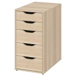 IKEA ALEX Комод, біла морилка / імітація. дуб (804.735.47)