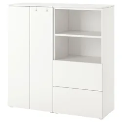 IKEA SMÅSTAD / PLATSA(594.288.25) стійка, білий / білий
