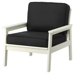 IKEA BONDHOLMEN(795.453.76) садове крісло, білий/бежевий/Ярпон/Дувхольмен антрацит