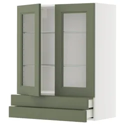 IKEA METOD / MAXIMERA(095.187.67) SZC, Biały/axstad gria -green