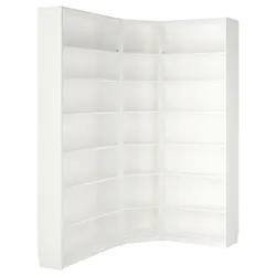 IKEA BILLY(294.858.36) кутова комбінована книжкова шафа з розширеннями, білий