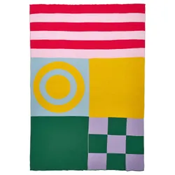 IKEA GREJSIMOJS(606.020.03) ковдру, візерунок/різнокольор