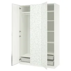 IKEA PAX / LINNABERG/ÅHEIM(295.726.97) Комбінація гардеробу, Білий візерунок/дзеркало