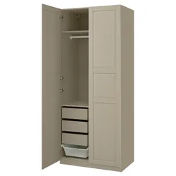 IKEA PAX / TYSSEDAL(896.031.77) Комбінація гардеробу, сірий -рог/сірий