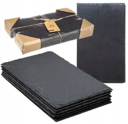 Набір тарілок, 6 шт., грифельна підставка для столових приладів, тарілка для закусок, сервірувальний піднос