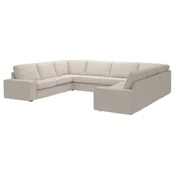 IKEA KIVIK(894.944.04) П-подібний диван 7-місний, Світло-бежевий трезунд