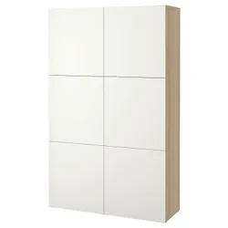 IKEA BESTÅ(690.715.04) поєднання з дверима, білий ефект дуба / Lappviken white