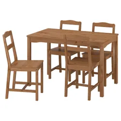 IKEA HÄGERNÄS(705.759.47) Стіл та 4 стільці, Пляма пляма сосна