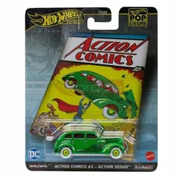 HOT WHEELS ПРЕМІУМ ПОПКУЛЬТУРА DC ЕКШН КОМІКСИ #1 HVJ50 Екшн Седан